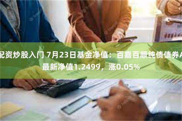 配资炒股入门 7月23日基金净值：百嘉百顺纯债债券A最新净值1.2499，涨0.05%