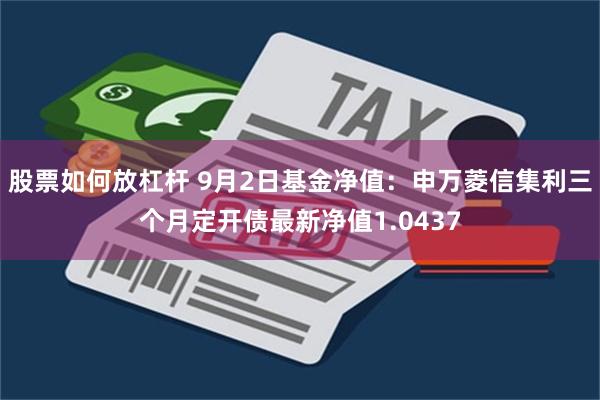 股票如何放杠杆 9月2日基金净值：申万菱信集利三个月定开债最新净值1.0437