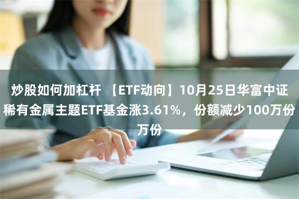 炒股如何加杠杆 【ETF动向】10月25日华富中证稀有金属主题ETF基金涨3.61%，份额减少100万份