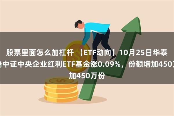 股票里面怎么加杠杆 【ETF动向】10月25日华泰柏瑞中证中央企业红利ETF基金涨0.09%，份额增加450万份