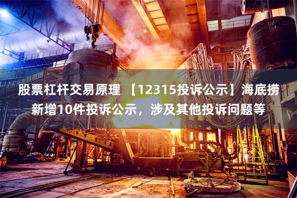 股票杠杆交易原理 【12315投诉公示】海底捞新增10件投诉公示，涉及其他投诉问题等